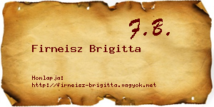 Firneisz Brigitta névjegykártya